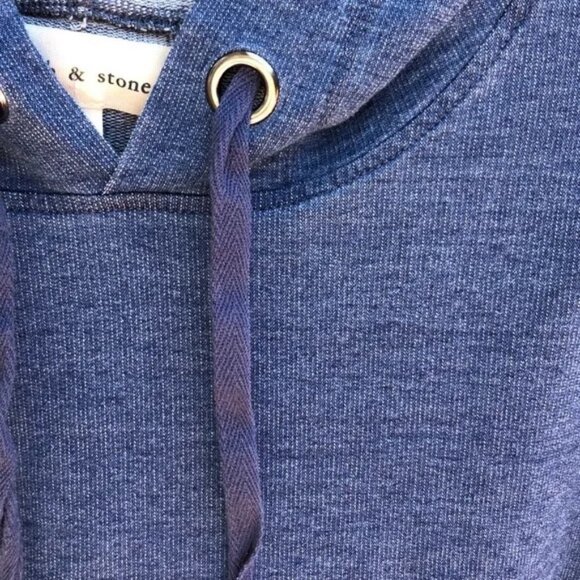 Cloth and Stone Cropped Lightweight Hooded Sweatshirt Top Medium - Picture 6 of 9